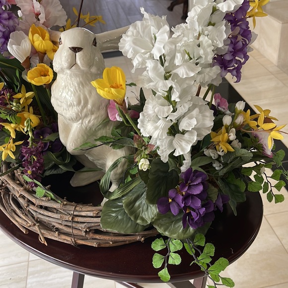 Exquisite, One-of-a-Kind, Easter/Spring, Multipurpose, Handmade Table Wreath - Picture 6 of 8